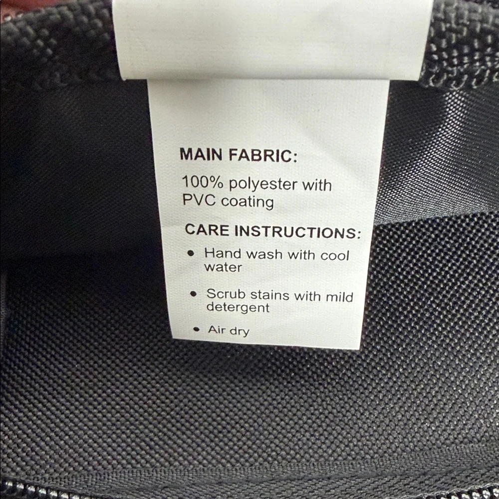 Top Paw Dog Carrier Backpack in Black and Gray with Red Trim